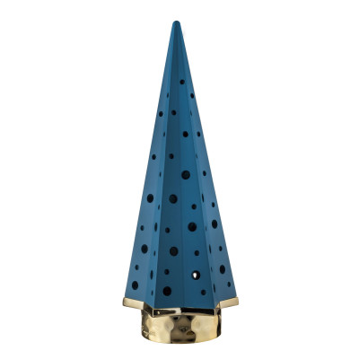 Bongelli Preziosi Albero di natale grande stilizzato in marmorino con led Colore: Blu