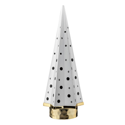 Bongelli Preziosi Albero di natale piccolo stilizzato in marmorino con led Colore: Bianco