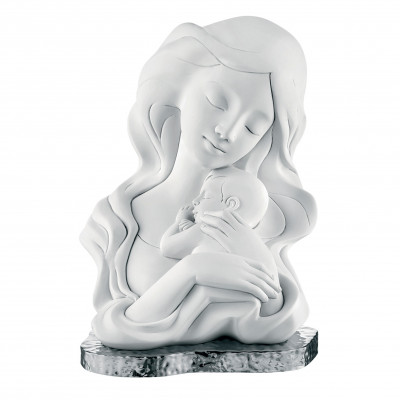 Bongelli Preziosi Bomboniera Battesimo - statuina con abbraccio di mamma Colore: Argento