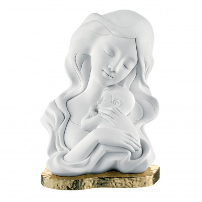 Bongelli Preziosi Bomboniera Battesimo - statuina con abbraccio di mamma Colore: Oro