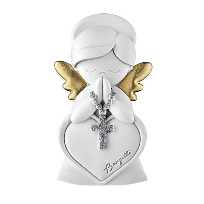 Bongelli Preziosi - Bomboniera comunione - Scultura in marmorino dal design moderno Angioletto - SKU: ME2641