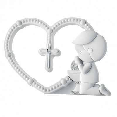 Bongelli Preziosi Bomboniera Comunione - statuina con bambino che prega Colore: Bianco