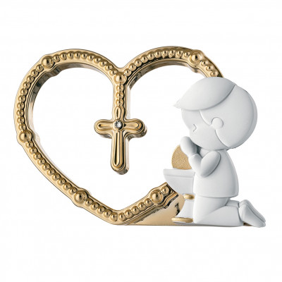 Bongelli Preziosi - Bomboniera Comunione - statuina con bambino che prega - SKU: ME2549
