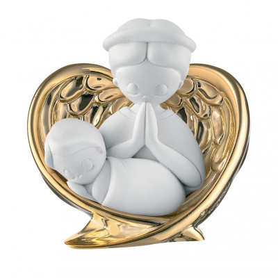 Bongelli Preziosi - Bomboniera nascita - statuina con angioletto con le ali - SKU: ME2524