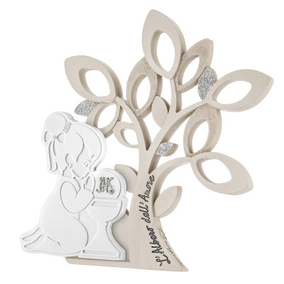 Bongelli Preziosi - Bomboniera per comunione - Scultura da tavolo con albero della vita bambina - SKU: ME2385