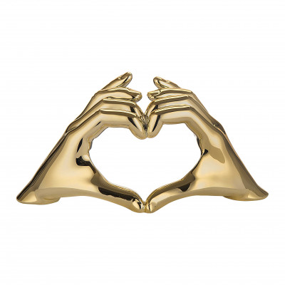 Bongelli Preziosi - Bomboniera per matrimonio - Scultura in marmorino con mani con cuore grande - SKU: ME2424/2/SB/