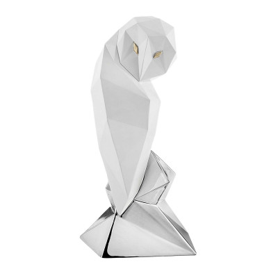 Bongelli Preziosi Modern Animal Bomboniera per vari eventi - Scultura moderna in marmorino con gufetto Colore: Argento
