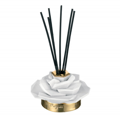 Bongelli Preziosi Bottiglia profumatore grande dal design moderno con bastoncini Colore: Bianco