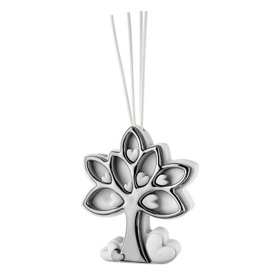 Bongelli Preziosi Bottiglia profumatore in marmorino dal design moderno Albero della Vita Colore: Argento