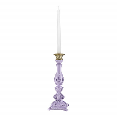 Bongelli Preziosi Flame Candelabro alto in marmorino dal design moderno ed elegante Colore: Lilla