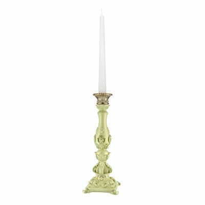 Bongelli Preziosi Flame Candelabro alto in marmorino dal design moderno ed elegante Colore: Verde