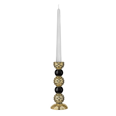 Bongelli Preziosi Diamond Candelabro alto per una candela in marmorino dal design elegante Colore: Oro