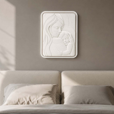 Bongelli Preziosi Capezzale moderno con la maternità per camera da letto in marmorino Colore: Nocciola