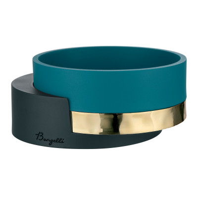 Bongelli Preziosi Centrotavola piccolo in marmorino dal design moderno Colore: Ottanio