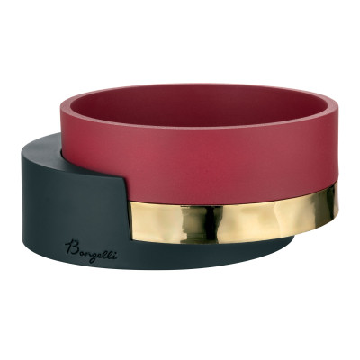 Bongelli Preziosi Centrotavola piccolo in marmorino dal design moderno Colore: Rosso