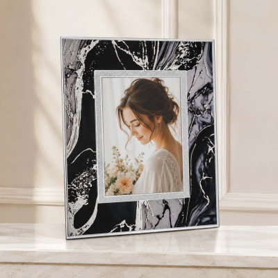 Bongelli Preziosi Cornice portafoto dal design moderno ed elegante Foto 13x18 Colore: Argento