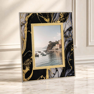 Bongelli Preziosi Cornice portafoto dal design moderno ed elegante Foto 13x18 Colore: Oro