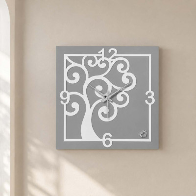 Bongelli Preziosi Albero della Vita Orologio da parete con albero della vita Colore: Grigio