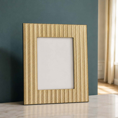 Bongelli Preziosi Portafoto dal design moderno con cornice in marmorino Foto 15x20 Colore: Oro