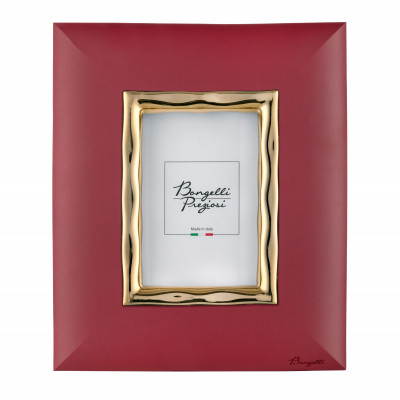 Bongelli Preziosi - Portafoto moderno con cornice in marmorino - Colore: Rosso - Foto 13x18 - SKU: ME2475/RS