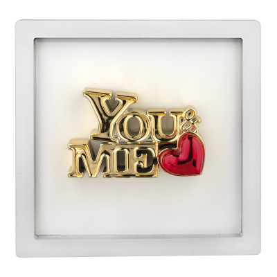  Bongelli Preziosi - You and Me - Quadretto con pannello in legno e scritta in marmorino - SKU: ME2655/1 