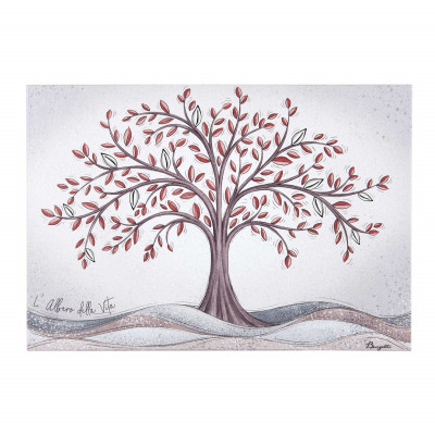  Bongelli Preziosi - Quadretto moderno con albero della vita 50x35 - Colore: Rosso - SKU: ME2099/3RS 