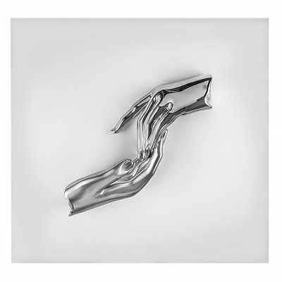 Bongelli Preziosi - Mani - Quadro con pannello in legno e raffigurazione in marmorino - Colore: Bianco/Argento - SKU: ME2616/2BAG