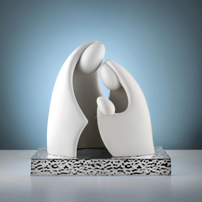 Bongelli Preziosi Scultura con la natività natalizia dal design moderno Colore: Argento