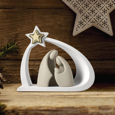 Bongelli Preziosi Scultura con la natività natalizia Colore: Bianco/Oro