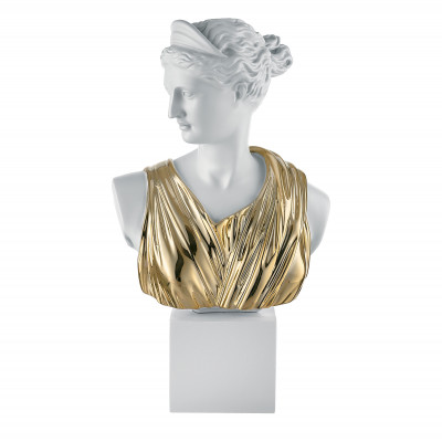 Bongelli Preziosi Scultura da tavolo in marmorino dal design classico busto donna Colore: Bianco