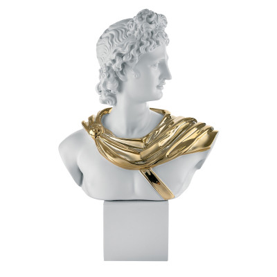 Bongelli Preziosi Scultura da tavolo in marmorino dal design classico busto uomo Colore: Bianco