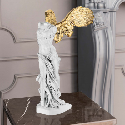 Bongelli Preziosi - Nike - Scultura da tavolo grande in marmorino dal design moderno ed elegante - SKU: ME2362/2