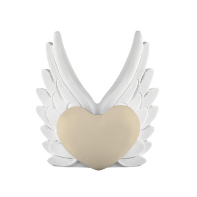 Bongelli Preziosi Cuore Ali Scultura dal design moderno Colore: Bianco/Nocciola