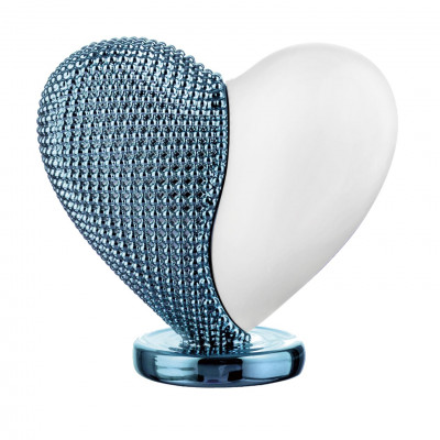 Bongelli Preziosi Cuore Bicolore Scultura grande con cuore in marmorino Colore: Celeste