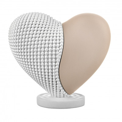 Bongelli Preziosi Cuore Bicolore Scultura grande con cuore in marmorino Colore: Cipria
