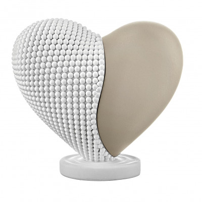 Bongelli Preziosi Cuore Bicolore Scultura grande con cuore in marmorino Colore: Nocciola