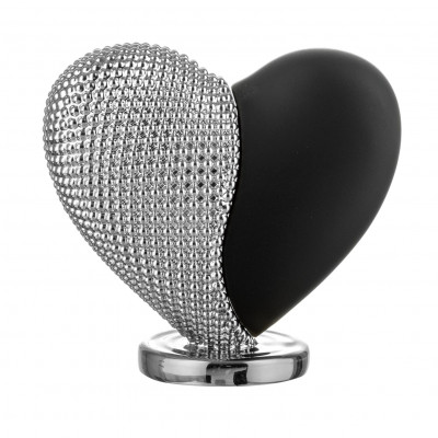 Bongelli Preziosi Cuore Bicolore Scultura grande con cuore in marmorino Colore: Nero/Argento