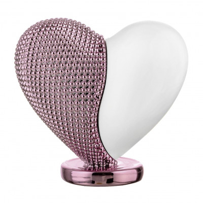 Bongelli Preziosi Cuore Bicolore Scultura grande con cuore in marmorino Colore: Rosa