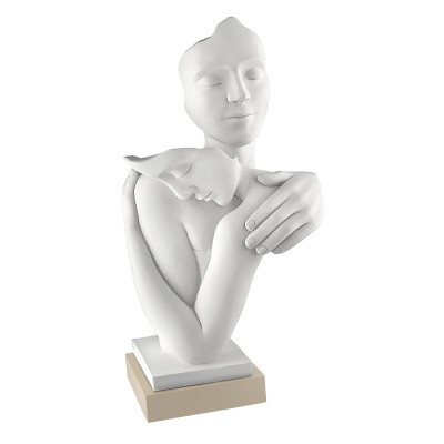 Bongelli Preziosi Abbraccio Scultura grande in marmorino dal design moderno Colore: Nocciola