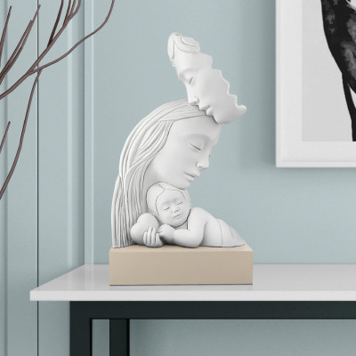Bongelli Preziosi Family Scultura media in marmorino dal design moderno Colore: Nocciola