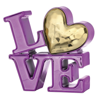 Bongelli Preziosi Love Scultura media moderna in marmorino Colore: Viola