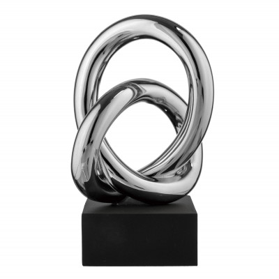 Bongelli Preziosi Scultura moderna in marmorino con Nodo 1 Colore: Nero/Argento