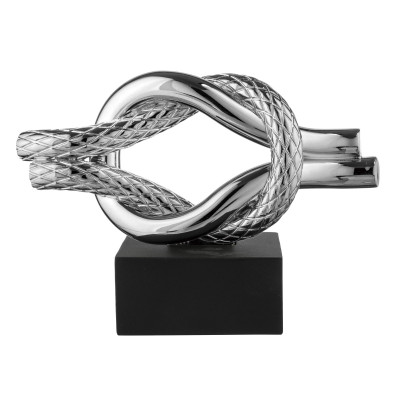 Bongelli Preziosi Scultura moderna in marmorino con Nodo 2 Colore: Nero/Argento
