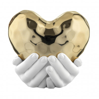 Bongelli Preziosi Mani Cuore Scultura moderna in marmorino Colore: Oro