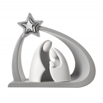 Bongelli Preziosi Scultura piccola con la natività natalizia Colore: Grigio