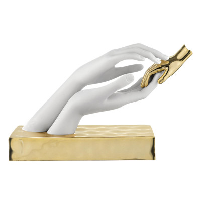 Bongelli Preziosi Carezza Scultura piccola in marmorino dal design moderno Colore: Oro