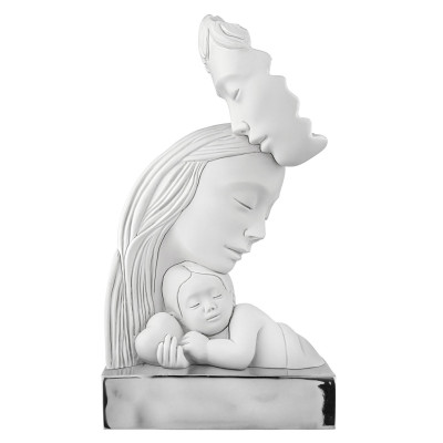 Bongelli Preziosi Family Scultura piccola in marmorino dal design moderno Colore: Argento