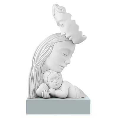 Bongelli Preziosi Family Scultura piccola in marmorino dal design moderno Colore: Carta da Zucchero