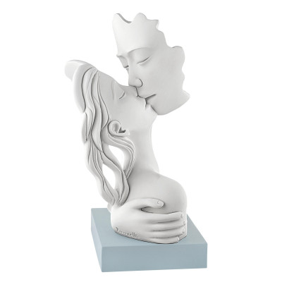 Bongelli Preziosi Il Bacio Scultura piccola in marmorino dal design moderno Colore: Carta da Zucchero