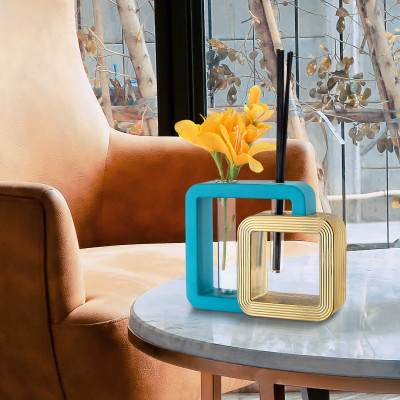 Bongelli Preziosi - Double - Vaso quadrato con profumatore per ambienti dal design moderno ed elegante - SKU: ME2336/2